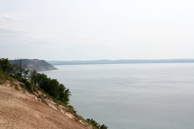 The view of Lake Michigan from the Sleeping Bear Dunes National Lakeshore. Beautiful, isn't it? (Photo by Erin Klema)